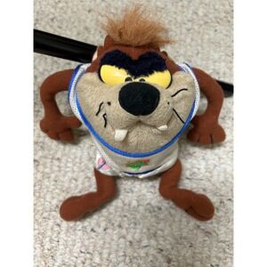 Space Jam Tasmanian Devil‎ Plush Toy Taz Basketball Jersey Warner Bros 1996
